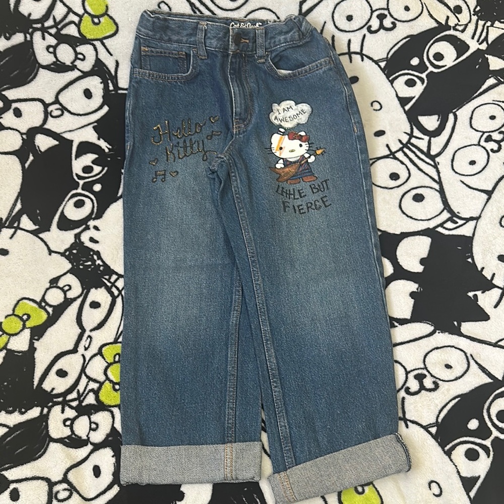 Hello Kitty Blue Jeans Relaxed Fit
